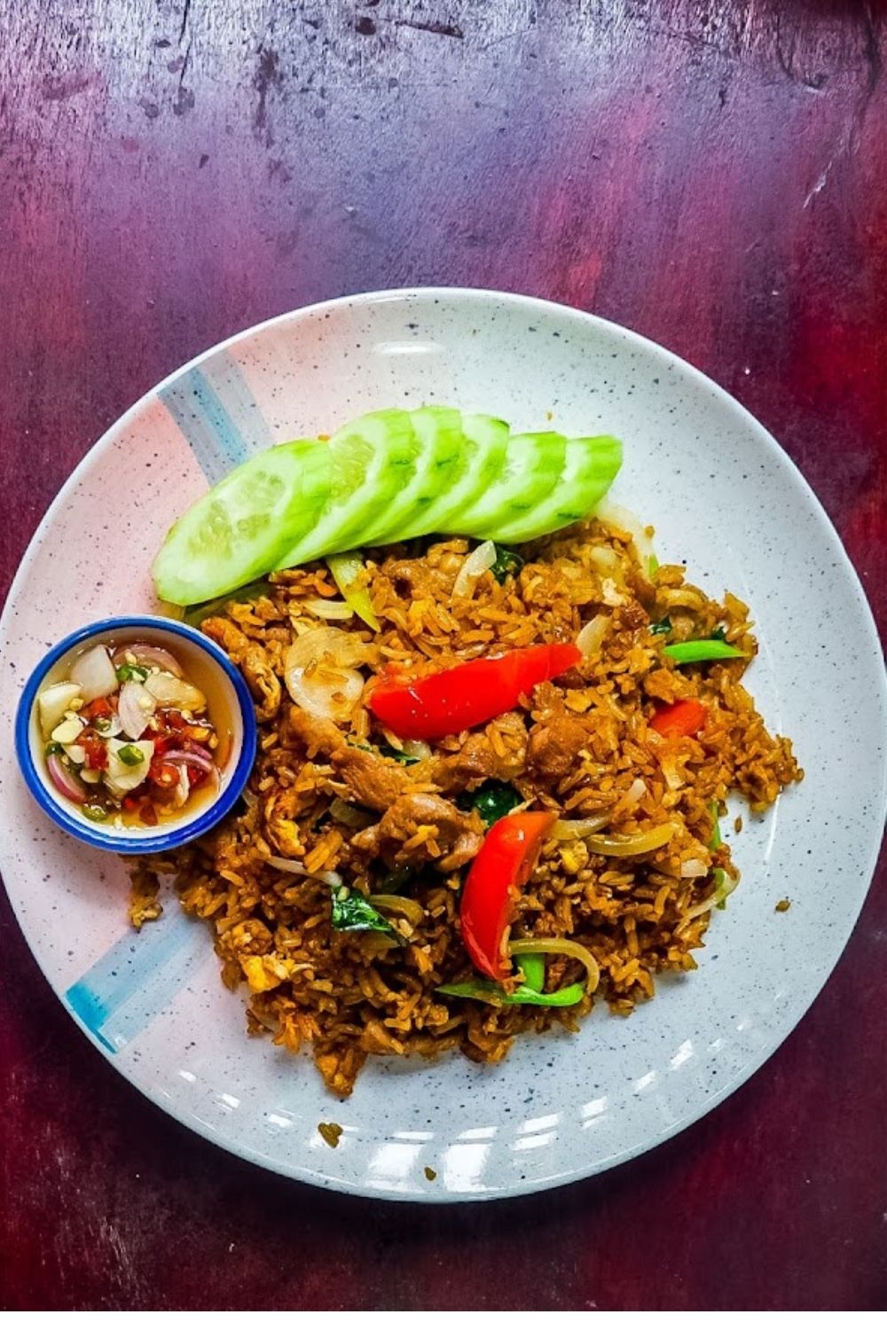 fried rice with dark soy sauce